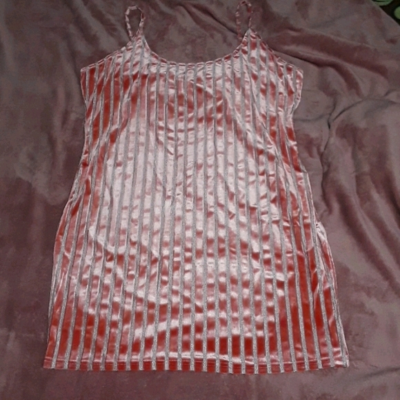 Pink and sliver stripe dress - Picture 3 of 8